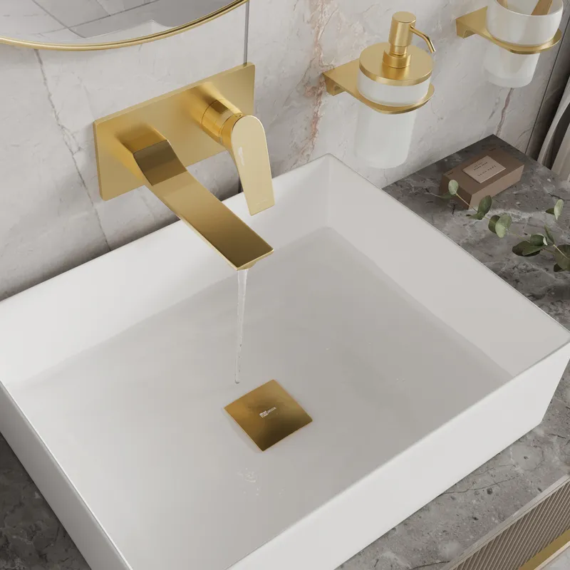 Встроенный смеситель Wasserkraft Aisch 5500 для раковины — вид под углом
