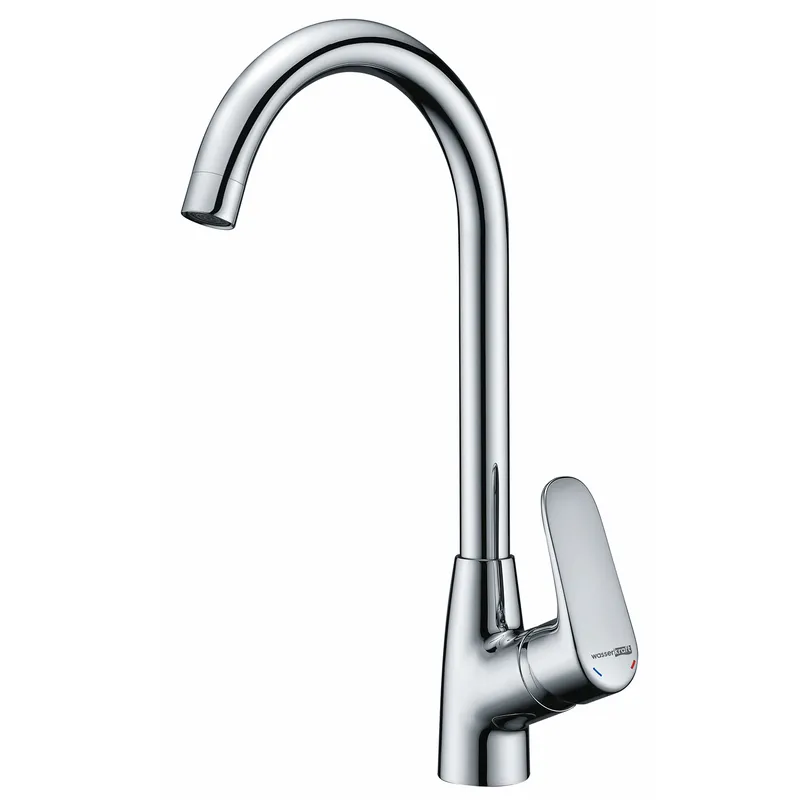 Смеситель для кухни Wasserkraft Vils 5600 — вид сбоку под углом