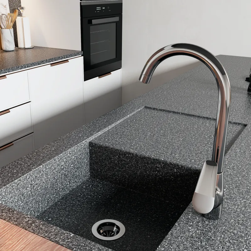 Смеситель для кухни Wasserkraft Vils 5600 — вид сбоку под углом