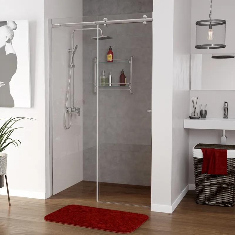 Душевая дверь Wasserkraft Vils 56R 100 см — вид спереди под углом