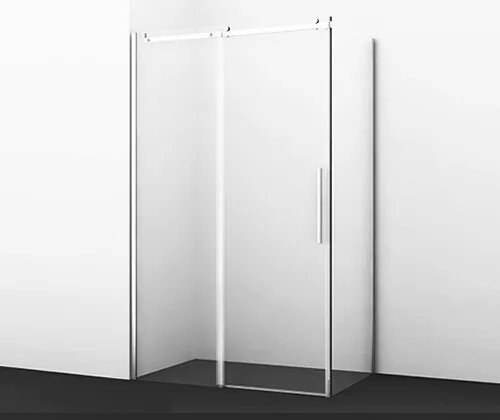 Душевой уголок Wasserkraft Dinkel 58R 130х80 — стеклянная перегородка вид спереди