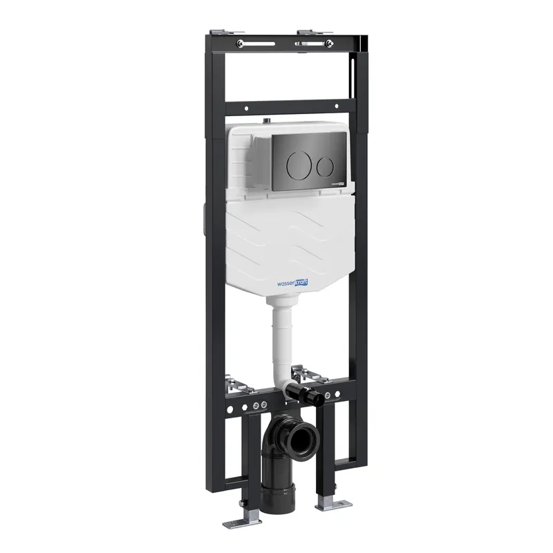 Инсталляция Wasserkraft Dinkel для унитаза — вид спереди на металлическую раму