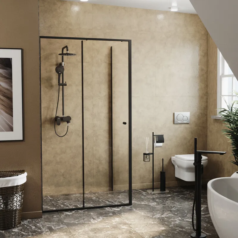 Душевой уголок Wasserkraft Dill 61S 110х100 — стеклянная конструкция под углом
