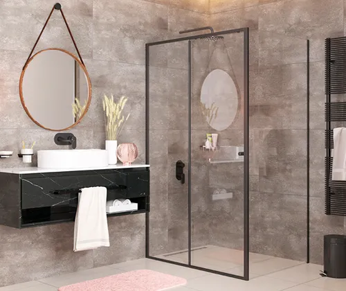 Душевой уголок Wasserkraft Dill 61S 100x80 — вид под углом