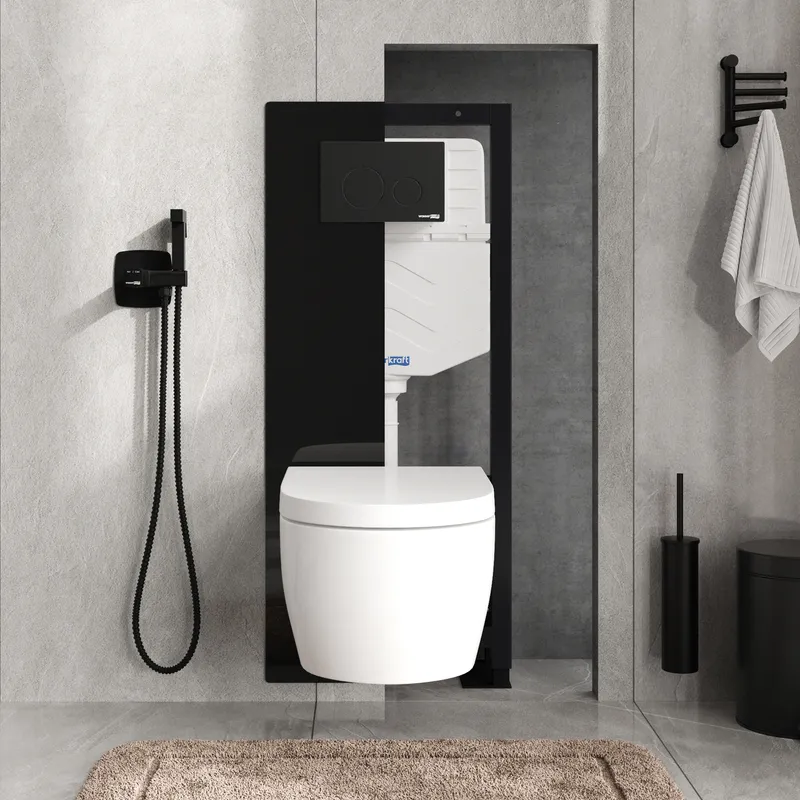 Инсталляция Wasserkraft Glan для унитаза — вид под углом