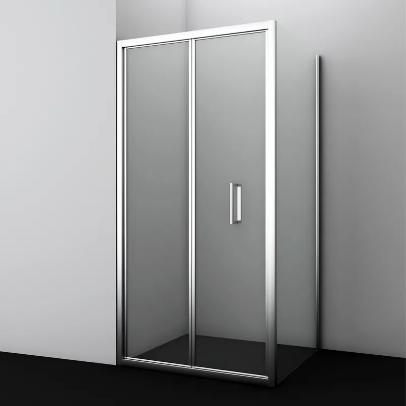 Душевой уголок Wasserkraft Weser 78F 100х90 — стеклянная конструкция под углом