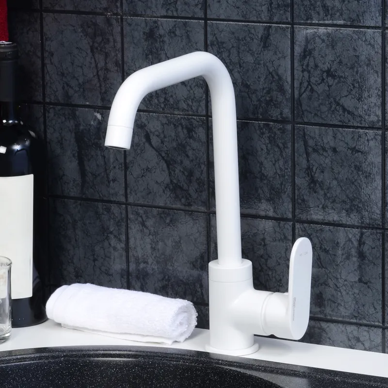 Смеситель для кухни Wasserkraft Mindel 8500 для кухни — вид сбоку под углом