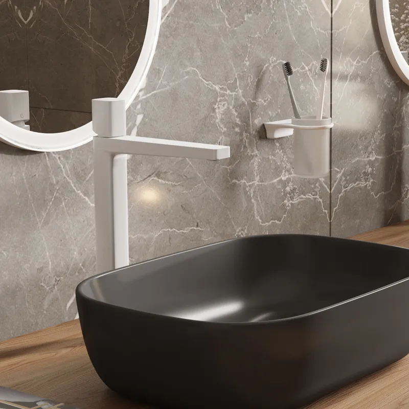 Смеситель для раковины Wasserkraft Saale 9500 — вид сбоку под углом