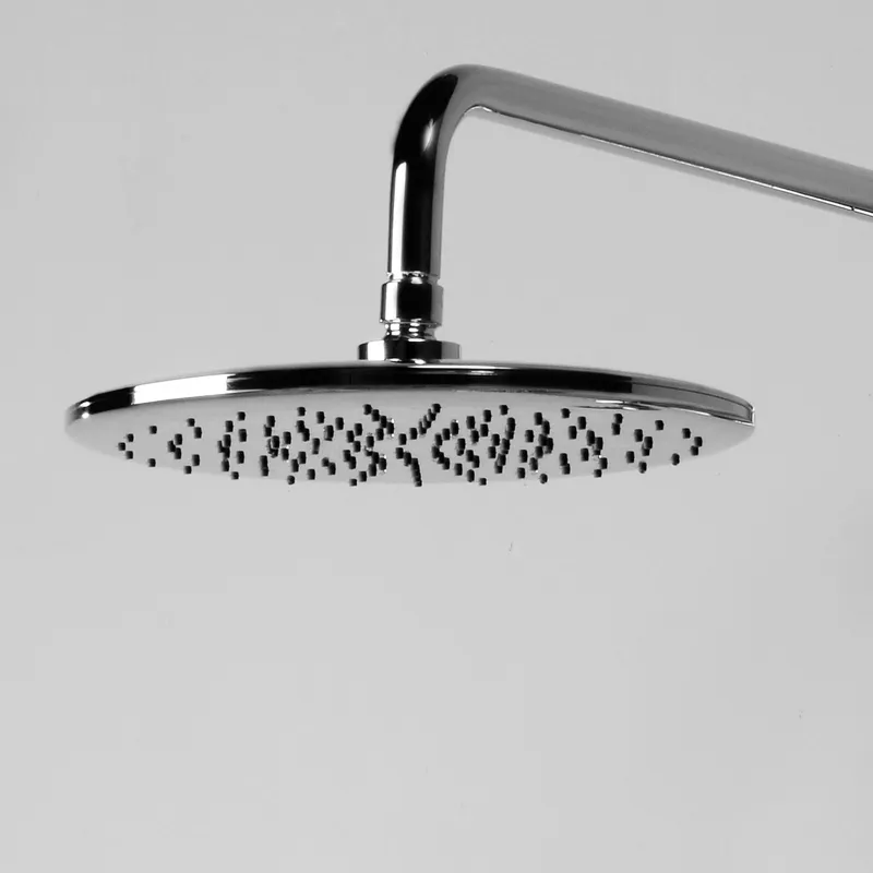 Душевая система Wasserkraft со смесителем, с тропическим душем + лейка — полный комплект с видом спереди