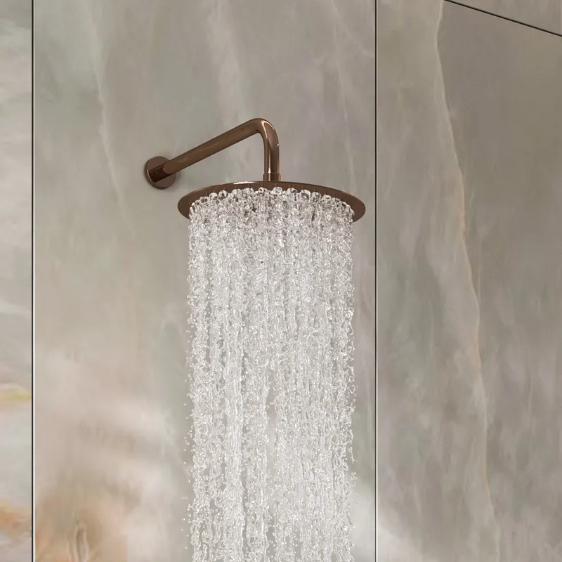 Верхний душ Wasserkraft Asphe 7700 — лейка крупным планом под углом