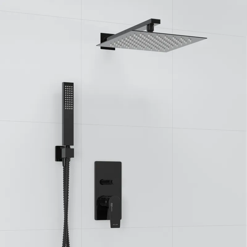 Душевая система Wasserkraft Glan 6600 с верхним душем — лейка и смеситель под углом