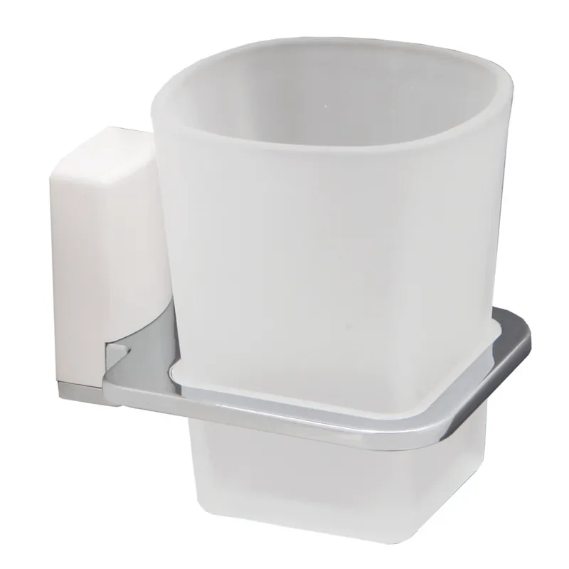 Стакан Wasserkraft Leine K-5000White для зубных щеток — вид под углом