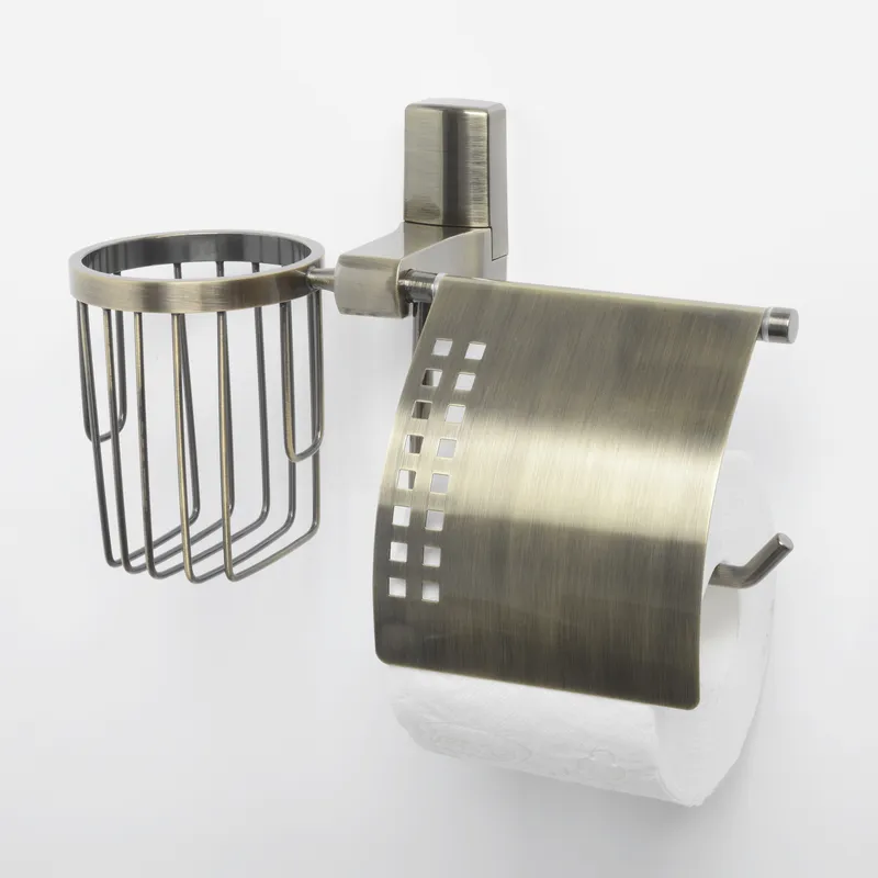 Держатель туалетной бумаги Wasserkraft Exter K-5200 со стаканом для освежителя воздуха — вид под углом