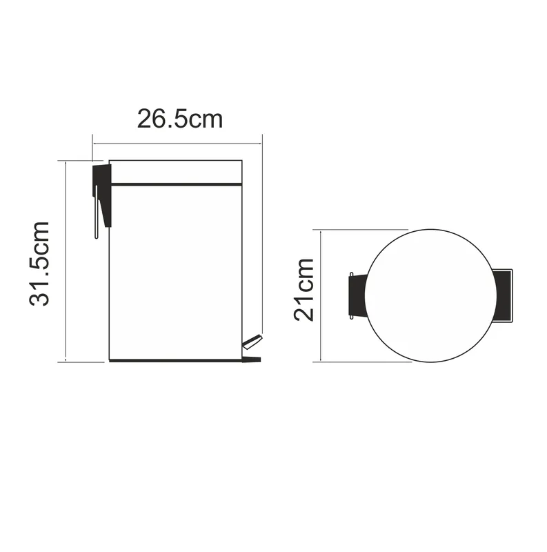 Ведро Wasserkraft Kammel K-8300, 5 л — вид под углом