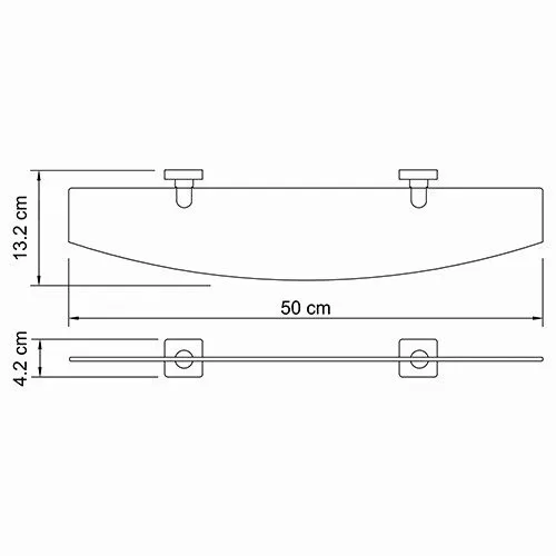 Полка Wasserkraft Lippe K-6500 — вид под углом