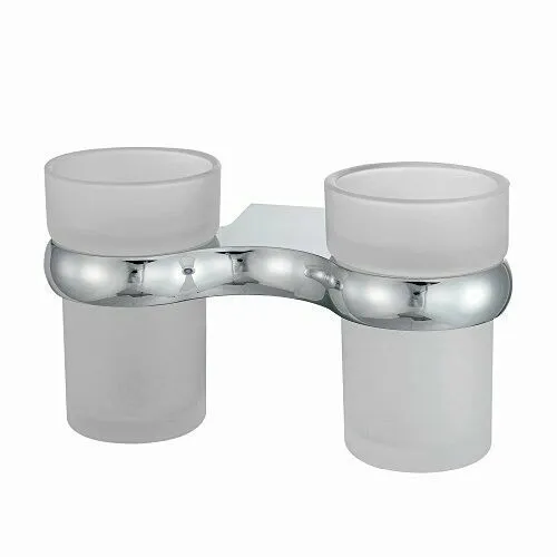 Стакан Wasserkraft Berkel K-6800 для зубных щеток, двойной — вид спереди
