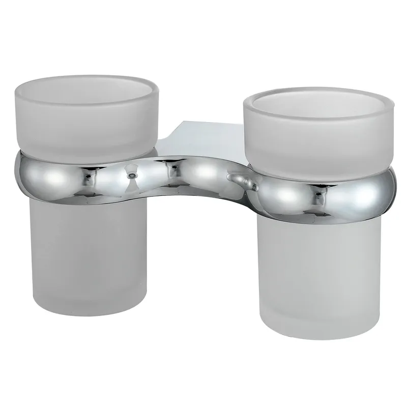 Стакан Wasserkraft Berkel K-6800 для зубных щеток, двойной — вид спереди