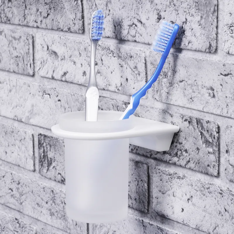 Стакан Wasserkraft Kammel K-8300White для зубных щеток — вид под углом