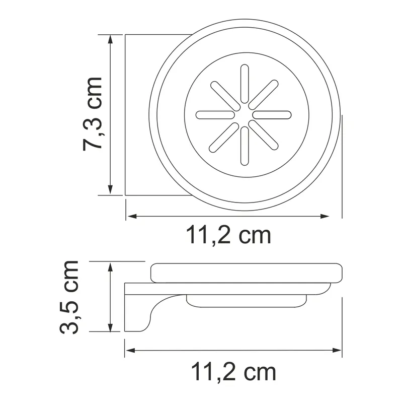 Мыльница Wasserkraft Kammel K-8300White — вид под углом