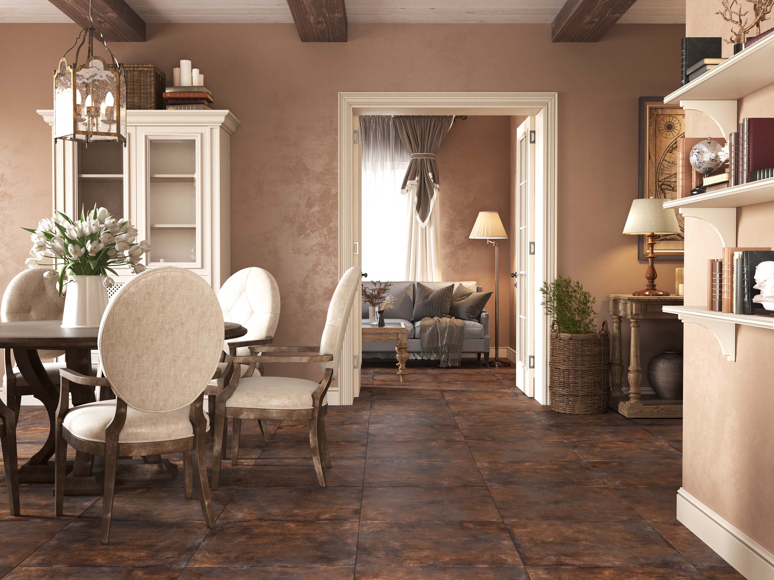 Керамический гранит Estima Fusion brown FS02 60x60, неполированный ректификат