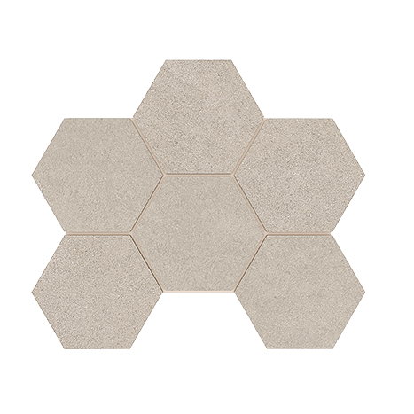 Мозаика Estima Terra beige, LN01/TE01 Hexagon 25x28.5, неполированная