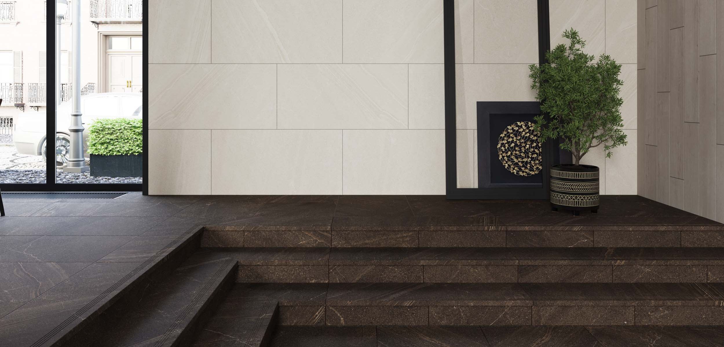 Керамический гранит Estima Gabbro white, GB01 60x120x10 неполированный ректификат