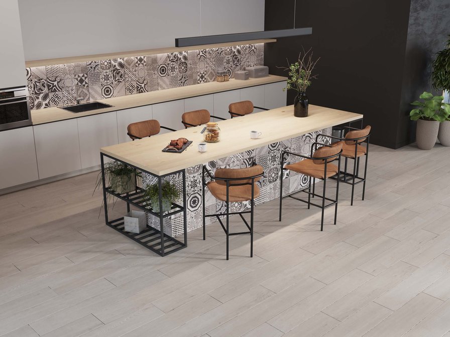 Керамический гранит Estima Classic Wood light grey, CW01 19,4х120х10 неполированный ректификат