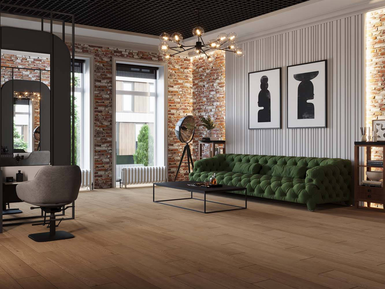 Керамический гранит Estima Classic Wood rusty beige, CW03 19,4х120х10 неполированный ректификат