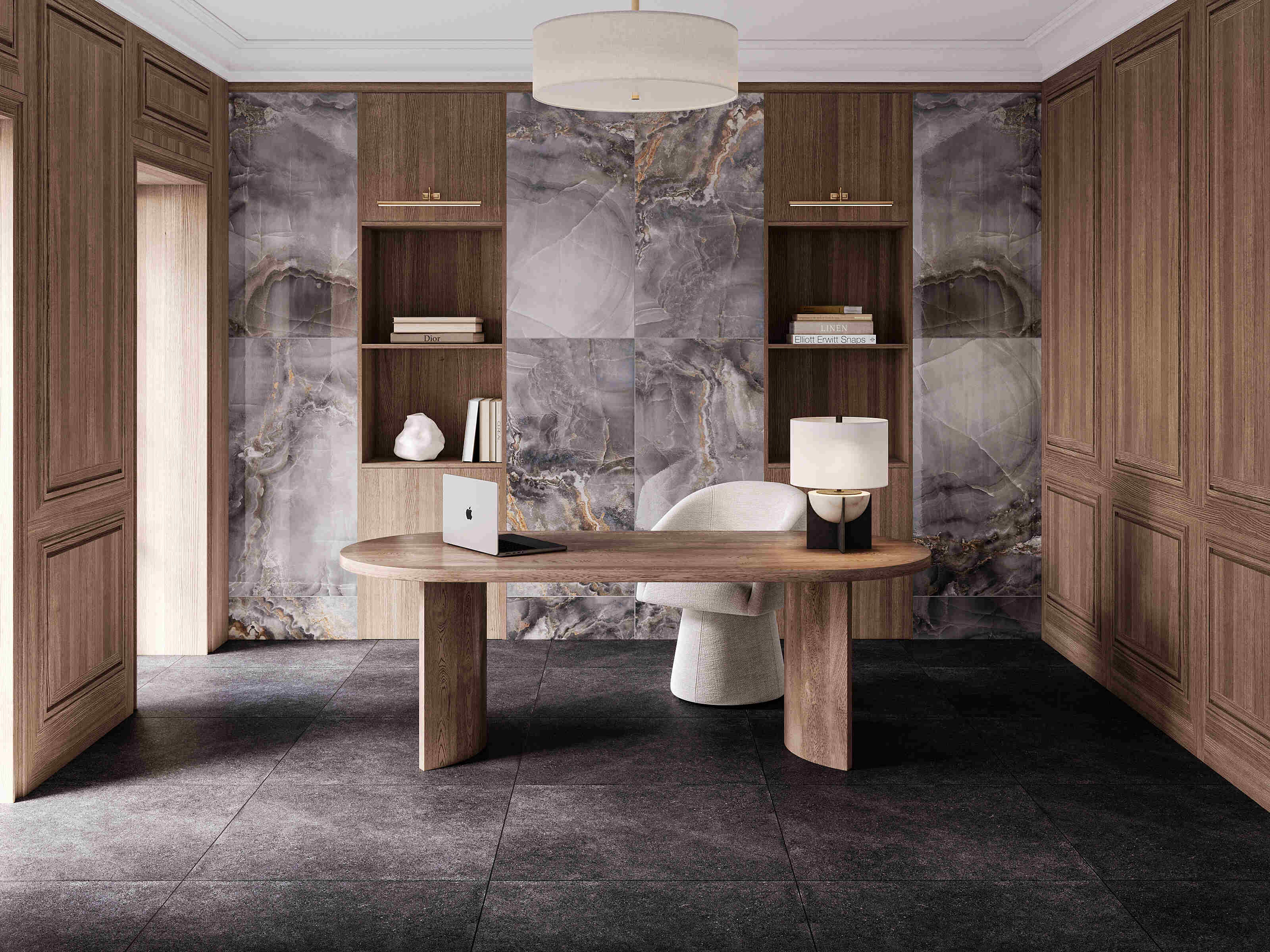 Керамический гранит Estima Luna black, LN04 80x80x11, неполированный ректификат