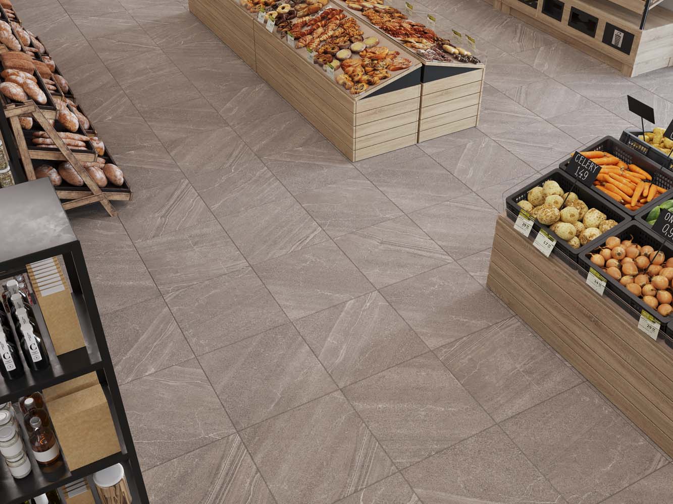 Керамический гранит Estima Gabbro grey, GB02 80x80x11, неполированный ректификат