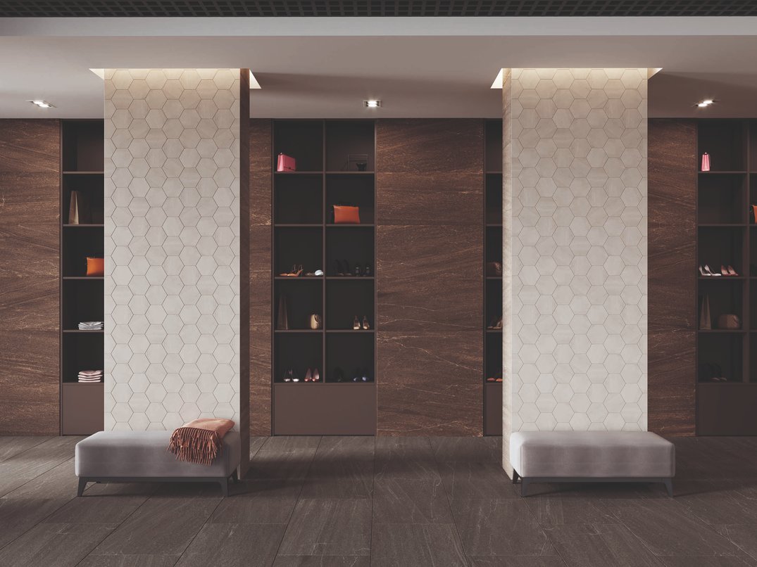 Керамический гранит Estima Gabbro brown, GB04 80x160x11, неполированный ректификат