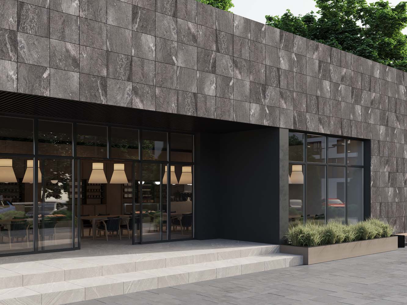 Керамический гранит Estima Tramontana anthracite, TN02 60x120x10, неполированный ректификат