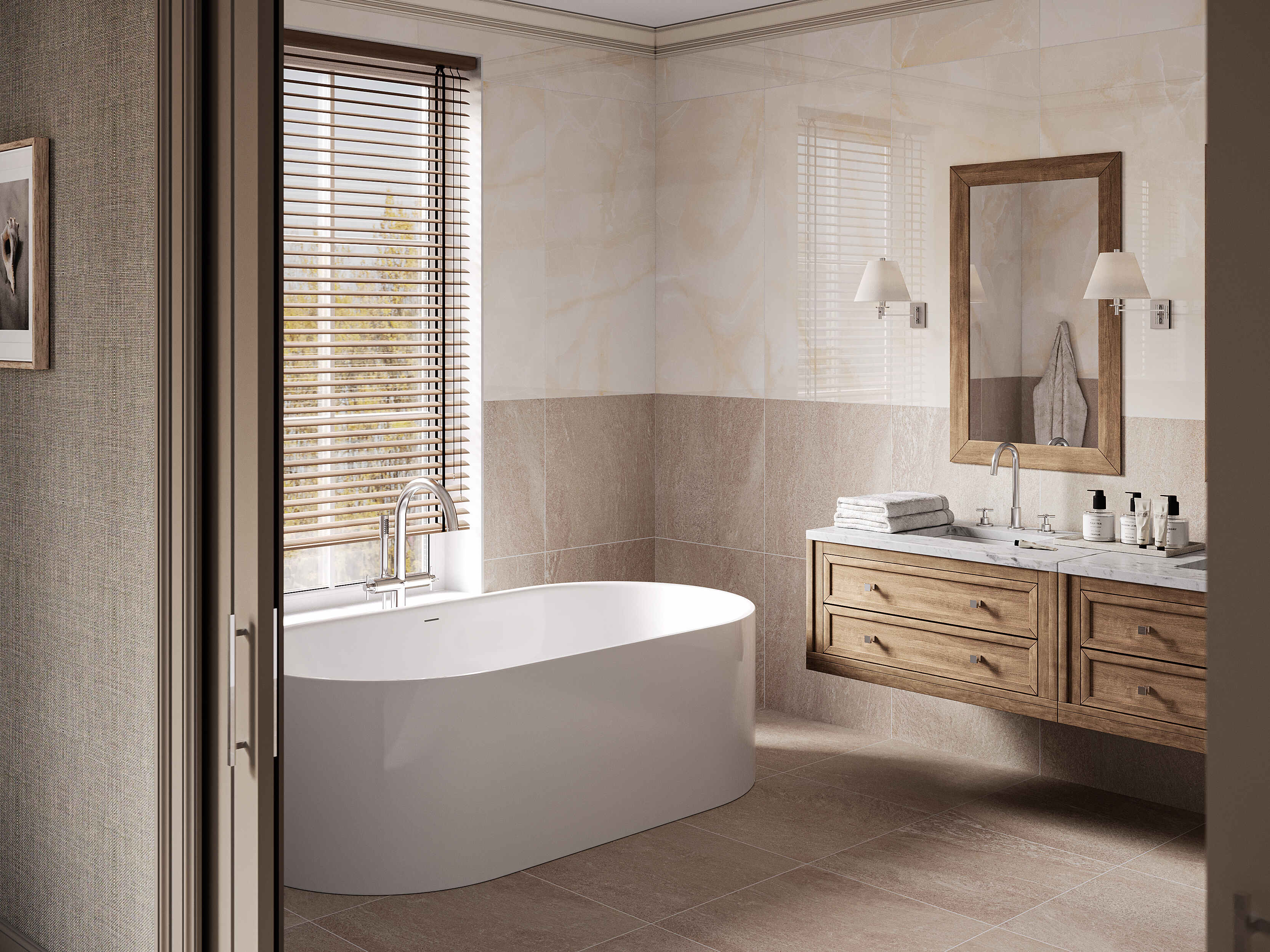 Керамический гранит Estima Tramontana Ivory, TN00 60x60x10, неполированный ректификат