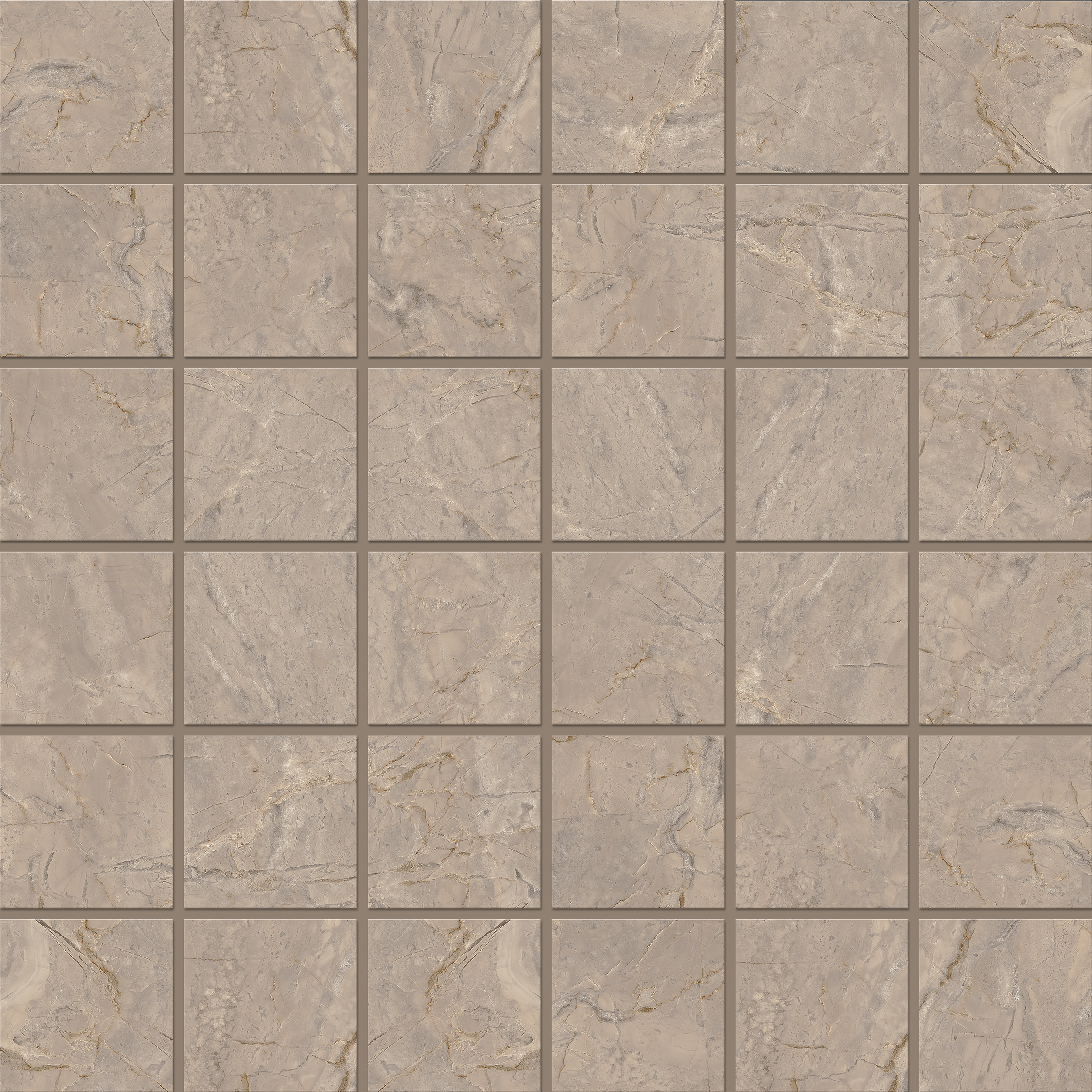Мозаика Estima Bernini beige, BR02 5х5 30x30, неполированная