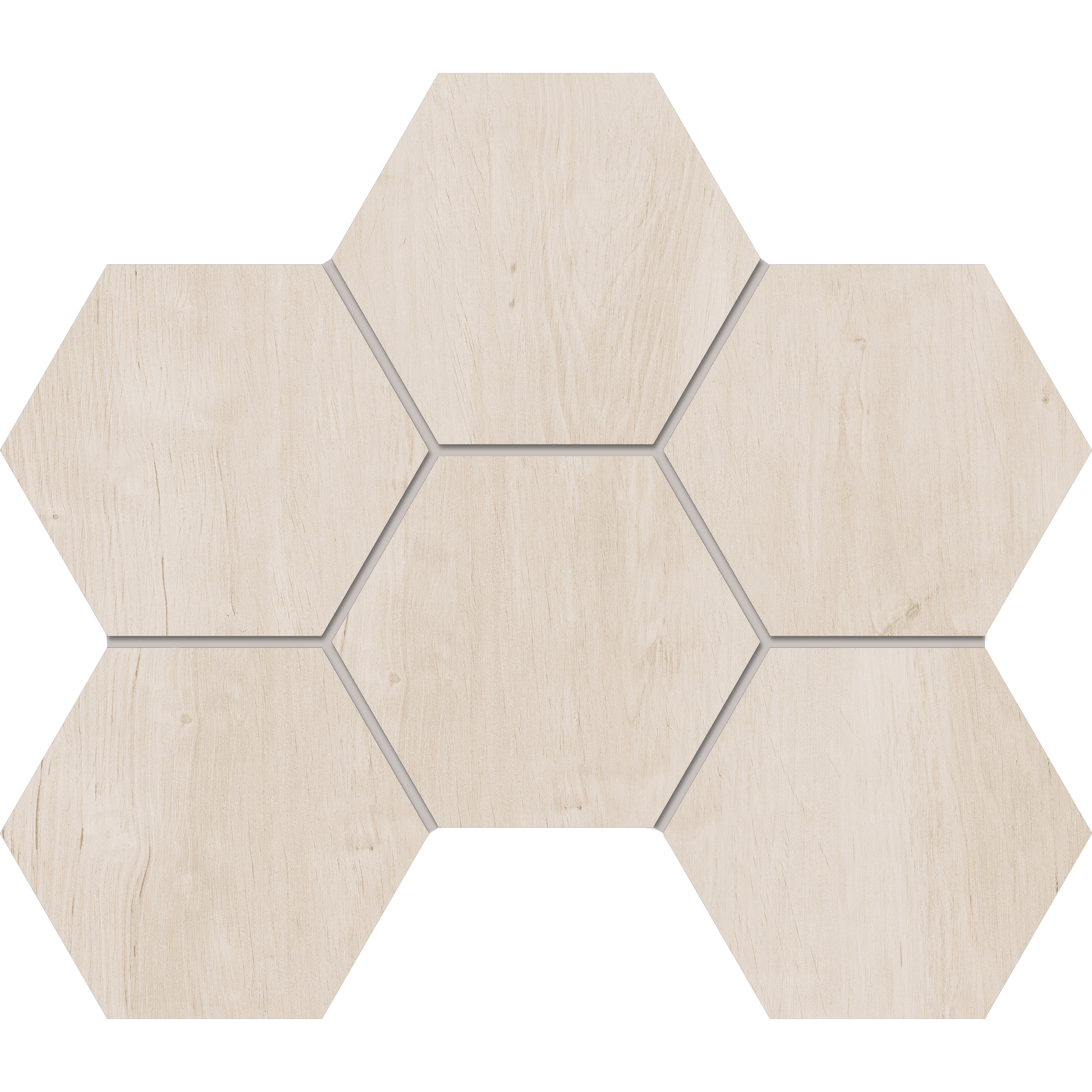 Мозаика Estima Soft Wood nordic, SF01 Hexagon 25x28.5, неполированная