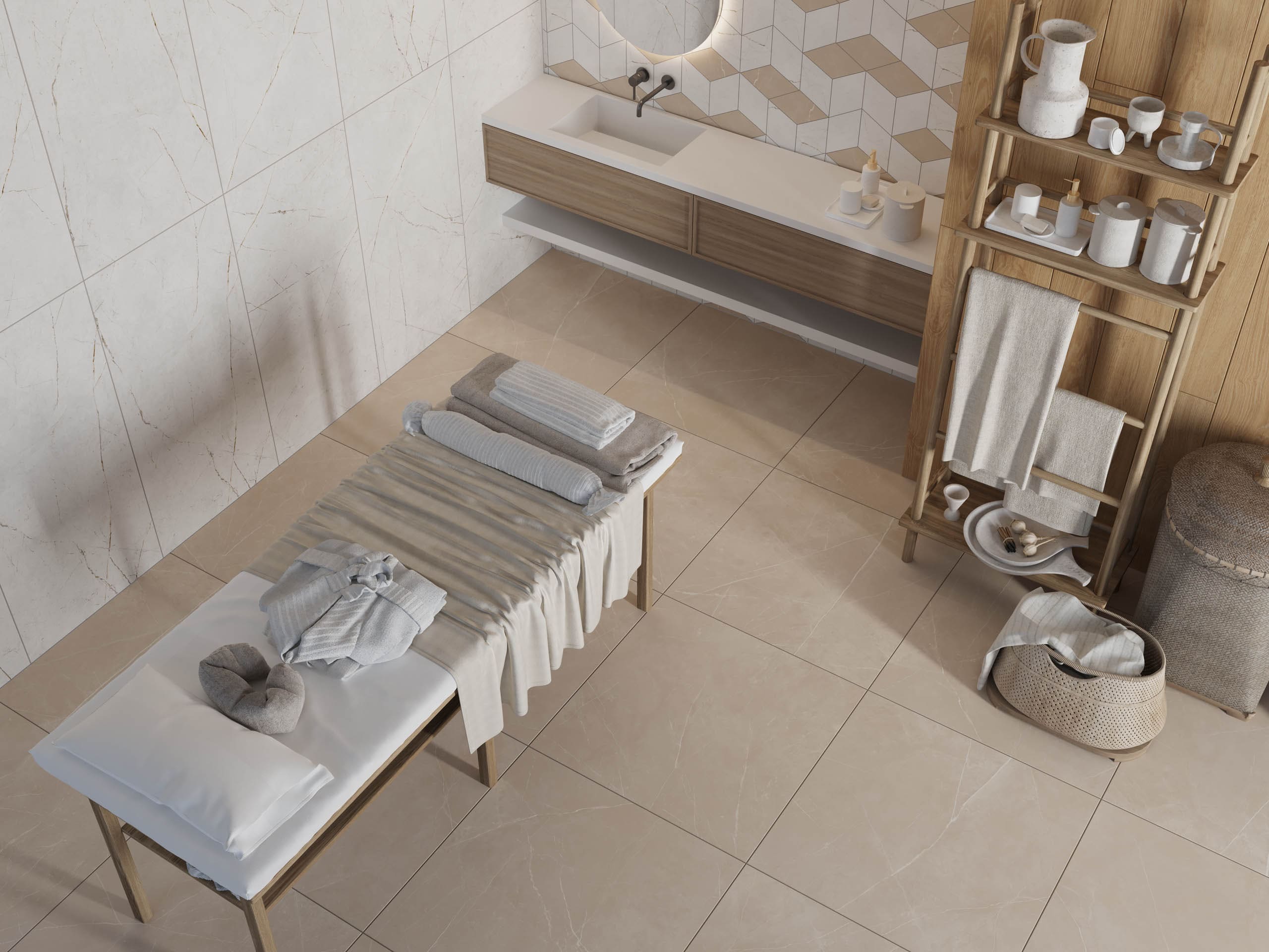 Керамический гранит Estima Nolana beige, NL01 80x80x11, неполированный ректификат