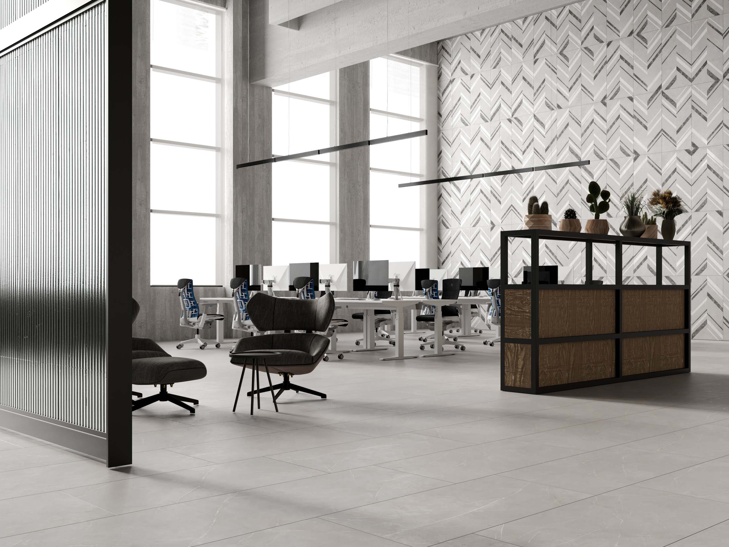 Керамический гранит Estima Improve light grey, IM01 60x120x10, неполированный ректификат