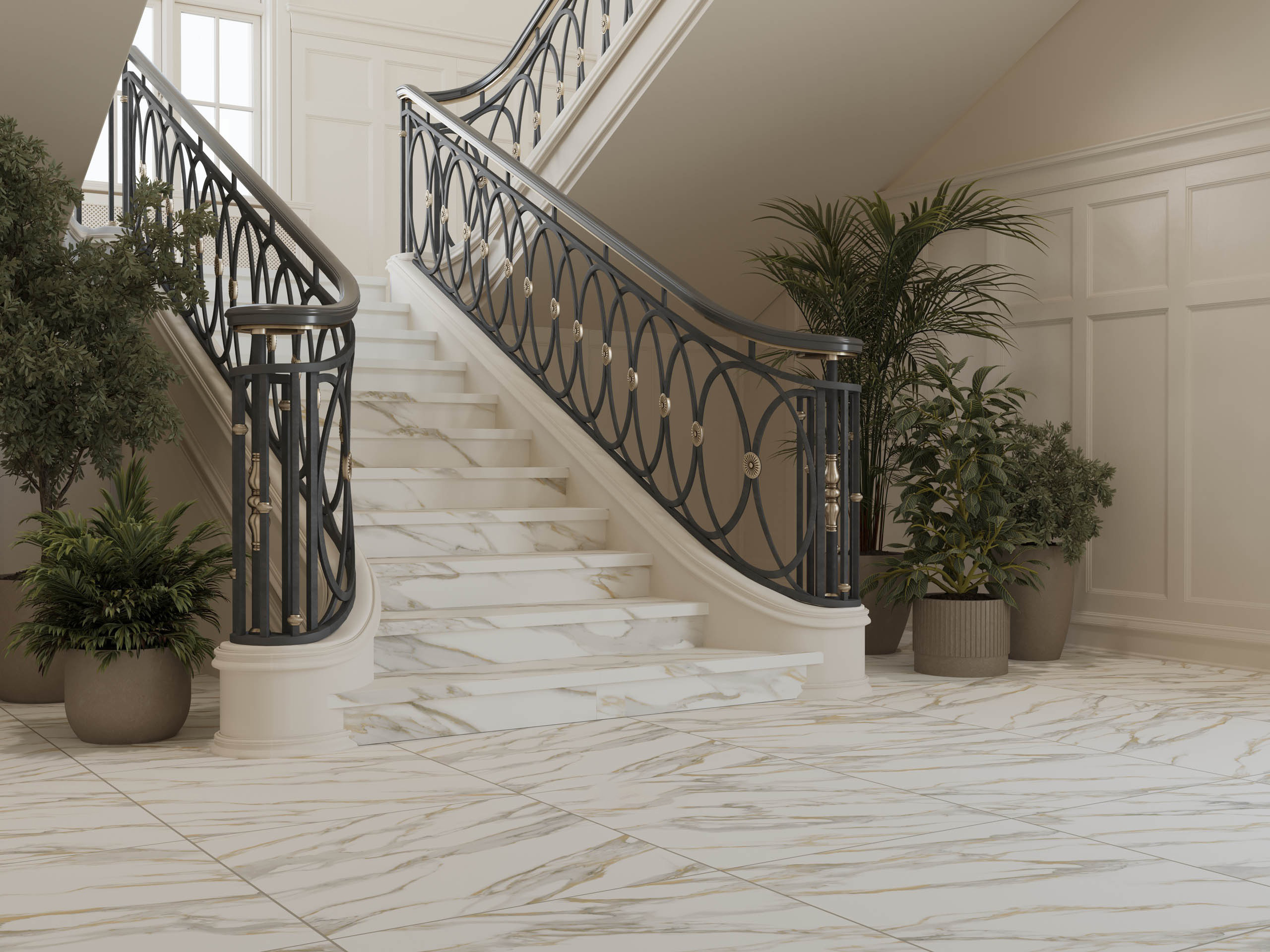Плинтус Estima Miramare white, RM01 7x60 неполированный