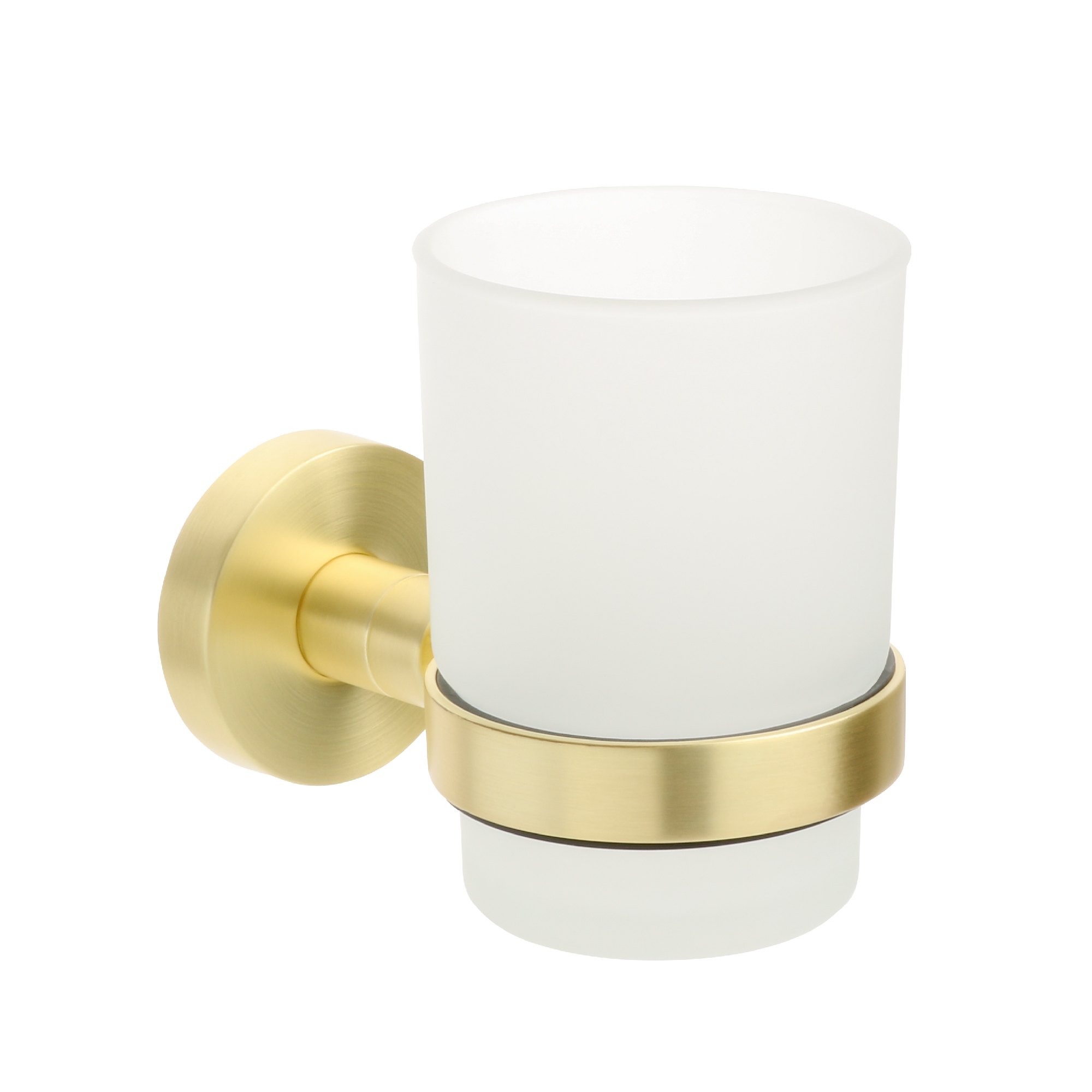 Стакан для зубных щеток Fixsen Comfort Gold — вид сбоку под углом