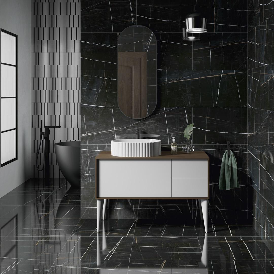 Тумба KERAMA MARAZZI ATOLLO напольная/подвесная с ящиками 110, белая матовая
