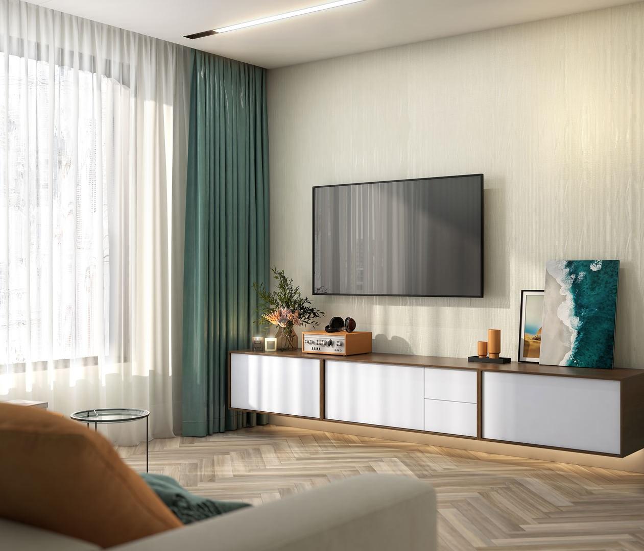 Тумба KERAMA MARAZZI ATOLLO напольная/подвесная с ящиками 110, белая матовая
