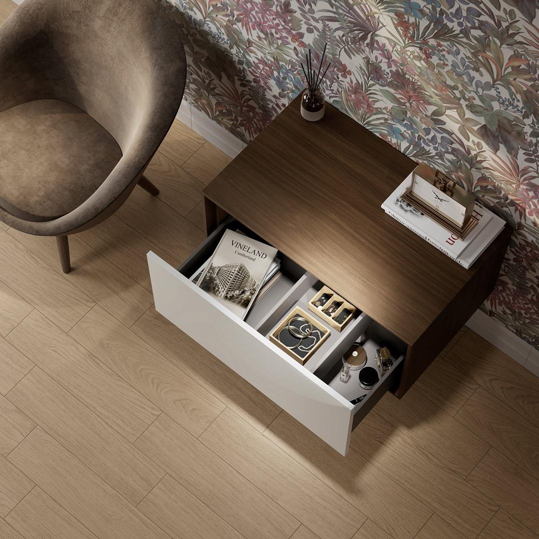 Тумба KERAMA MARAZZI Atollo напольная/подвесная с ящиком 80, белая матовая