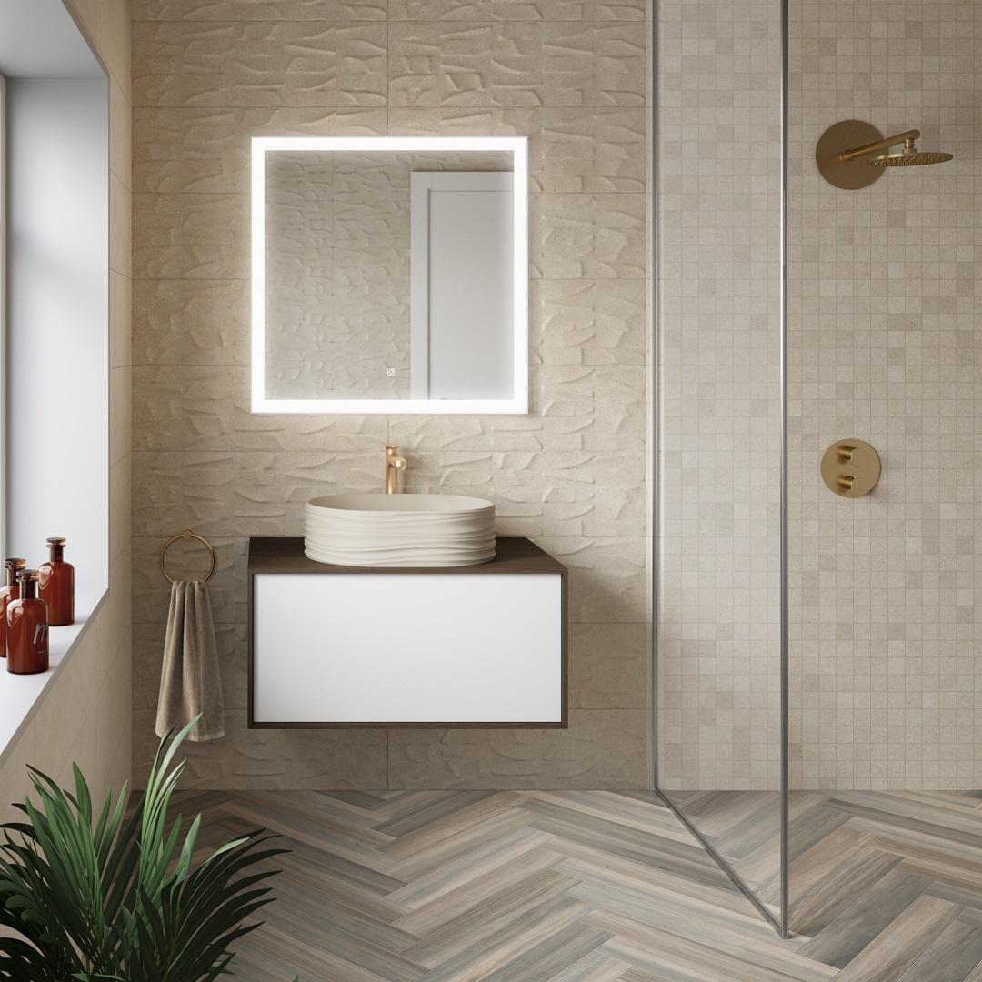 Тумба KERAMA MARAZZI Atollo напольная/подвесная с ящиком 80, белая матовая