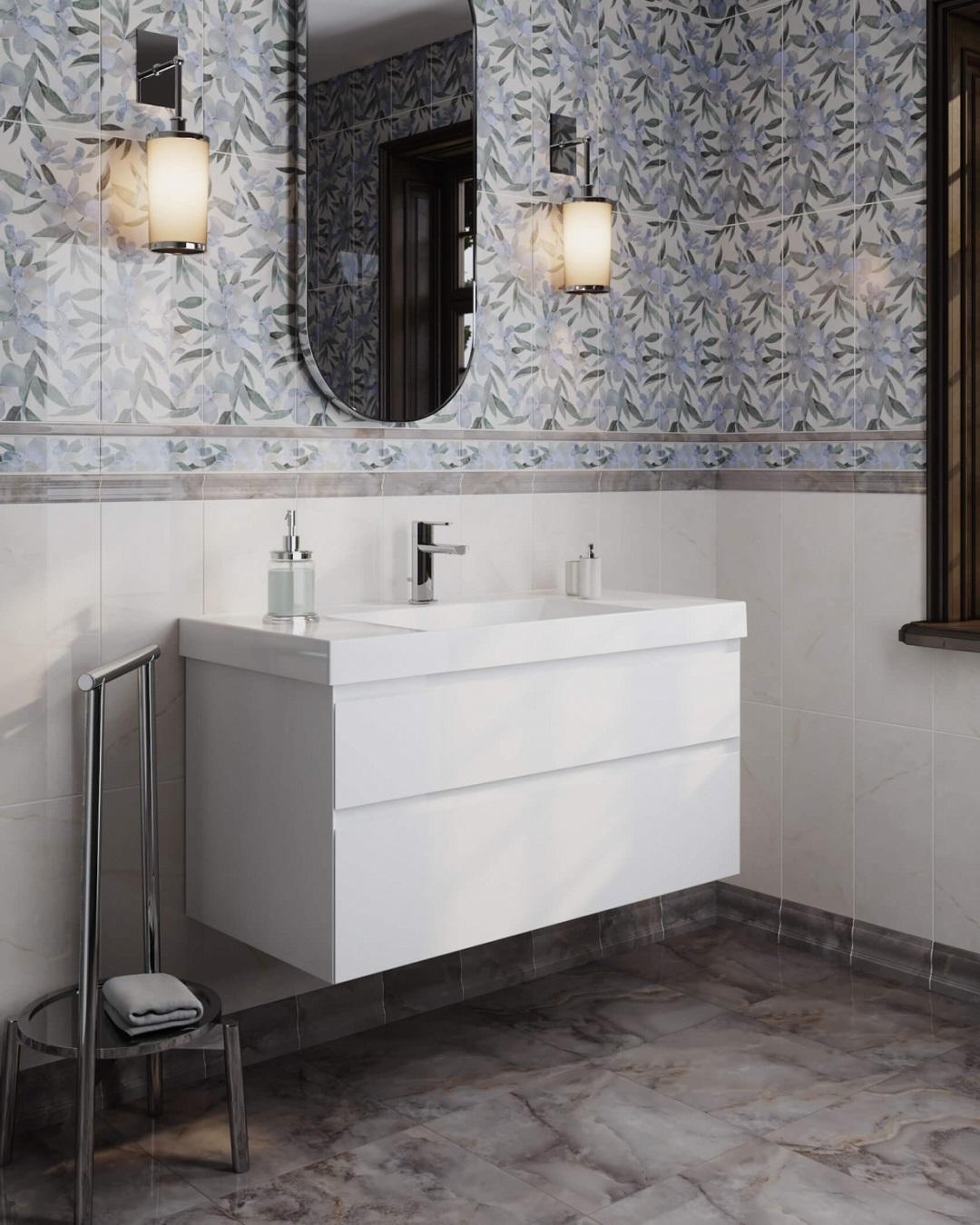 Тумба KERAMA MARAZZI Cubo подвесная с ящиками 100, белая глянцевая
