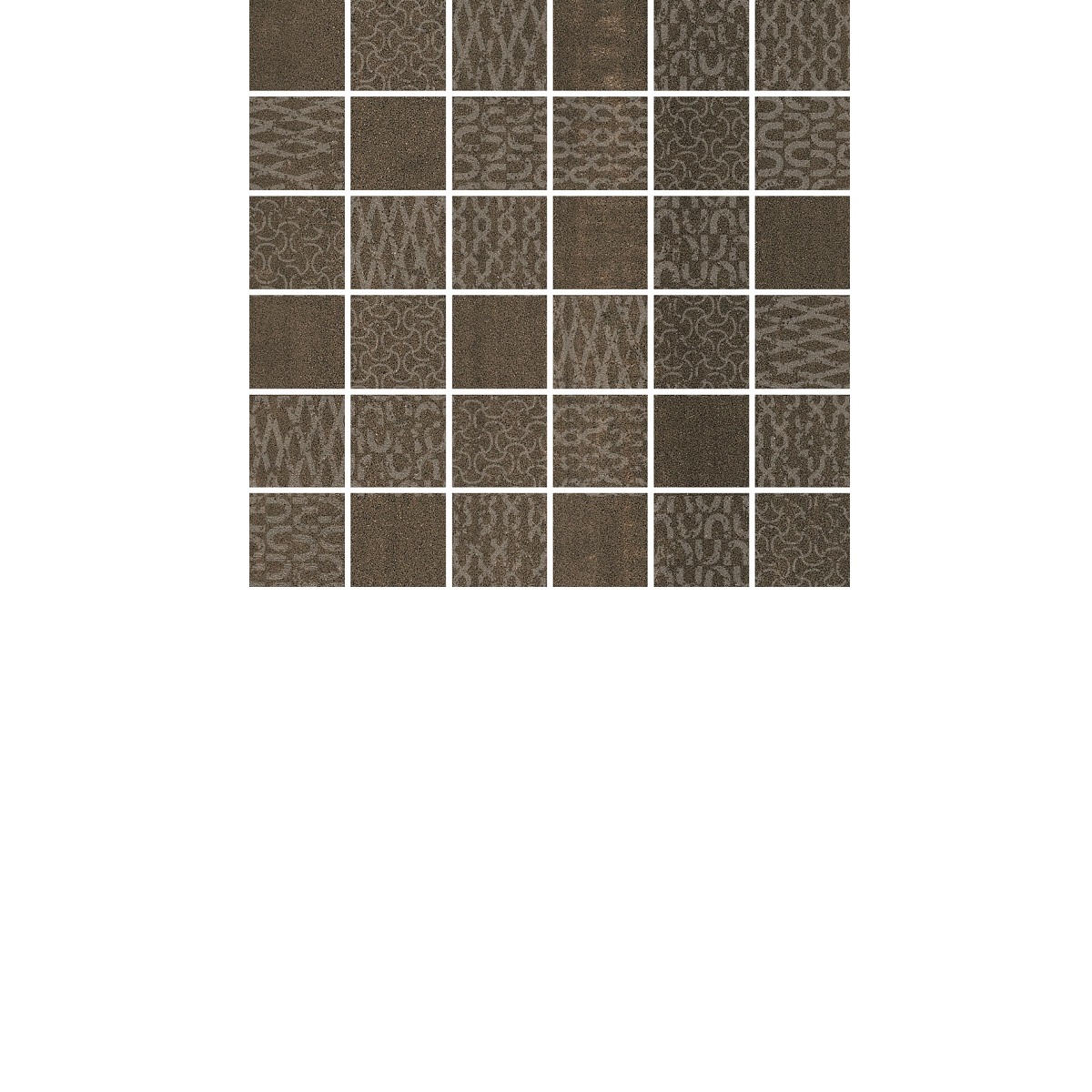 Декор Про Дабл коричневый мозаичный 30x30