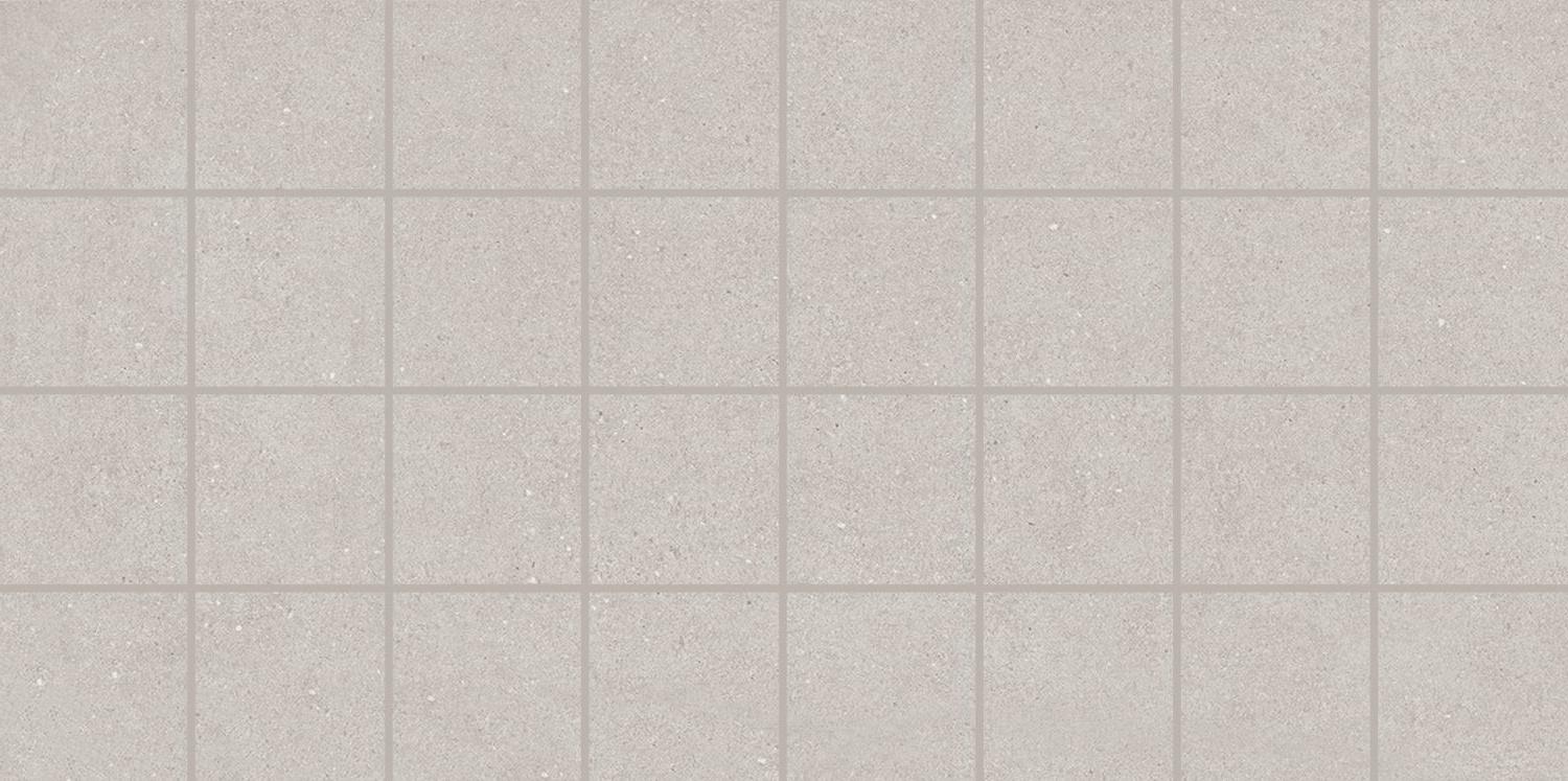 Декор Монсеррат мозаичный серый светлый матовый 40x20