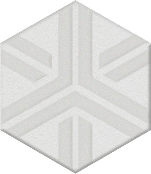 Декор Агуста белый 6x5,2