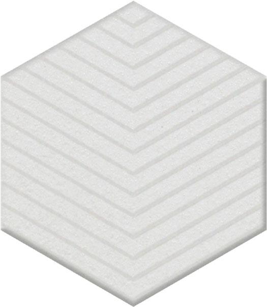 Декор Агуста белый 6x5,2