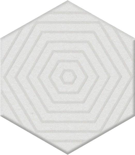 Декор Агуста белый 6x5,2