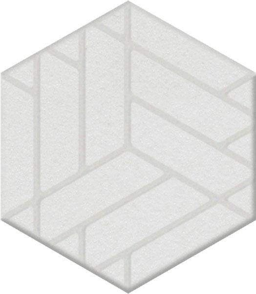 Декор Агуста белый 6x5,2